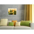 thumbnail image 4 of Tuscan Sunset - Tuscany Italy - Italian Vineyards Cypress Trees - From an Original Watercolor Painting by Robin Wethe Altman - Fine Art Matte Paper Print (Unframed) 18x24in, 4 of 4