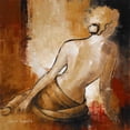 thumbnail image 2 of Loreth, Lanie 26x26 Black Ornate Wood Framed with Double Matting Museum Art Print Titled - Seated Woman I, 2 of 4