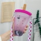 thumbnail image 5 of Straw Cup Cute Fruit Design Aislamiento Térmico Botella De Agua Con Correa Para El Hombro Hombro A Prueba De Fugas Contenedor De Agua Para Niños Al Aire Libre Niños seitruly HA026788-01, 5 of 6