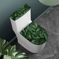 thumbnail image 3 of HELLHERO Banana Leaves Set of 2 Fits All Toilet Shapes Toilet Lid Covers with Elastic Bottom for Elastic Edge, 3 of 8
