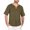 Green, variant on Palato Mens T Shirts,Men's Fashion Drawstring Solid Color Cotton And Linen Short Sleeve T-shirt Tops