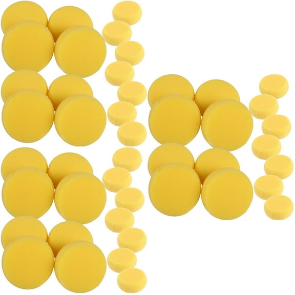 45 pcs Round Drawing Sponges Watercolor Painting Sponges DIY Graffiti Sponges