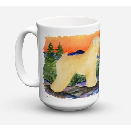 Wheaten Terrier Soft Coated Dishwasher Safe Microwavable Ceramic Coffee Mug 15 ounce SS8182CM15