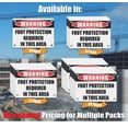 thumbnail image 4 of FOOT PROTECTION REQUIRED IN THIS AREA | Warning Notice Caution Danger 3mm PVC Sign, 4 of 4