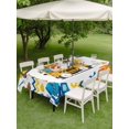 thumbnail image 4 of Outdoor Tablecloth with Umbrella Hole for Patio/Picnic/Party/Camping, Cartoon Truck Waterproof Table Cloth Rectangle Table Cover Washable, Cute Funny Engineering Vehicle (52"x 70"), 4 of 8