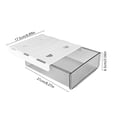 thumbnail image 3 of Under Desk Storage Rack with Drawer | Drill-Free Adhesive Under Table Organizer | Slide Out Hidden Storage Box for Office Supplies, Stationery, and Small Accessories | Space Saving Desk Accessory, 3 of 6