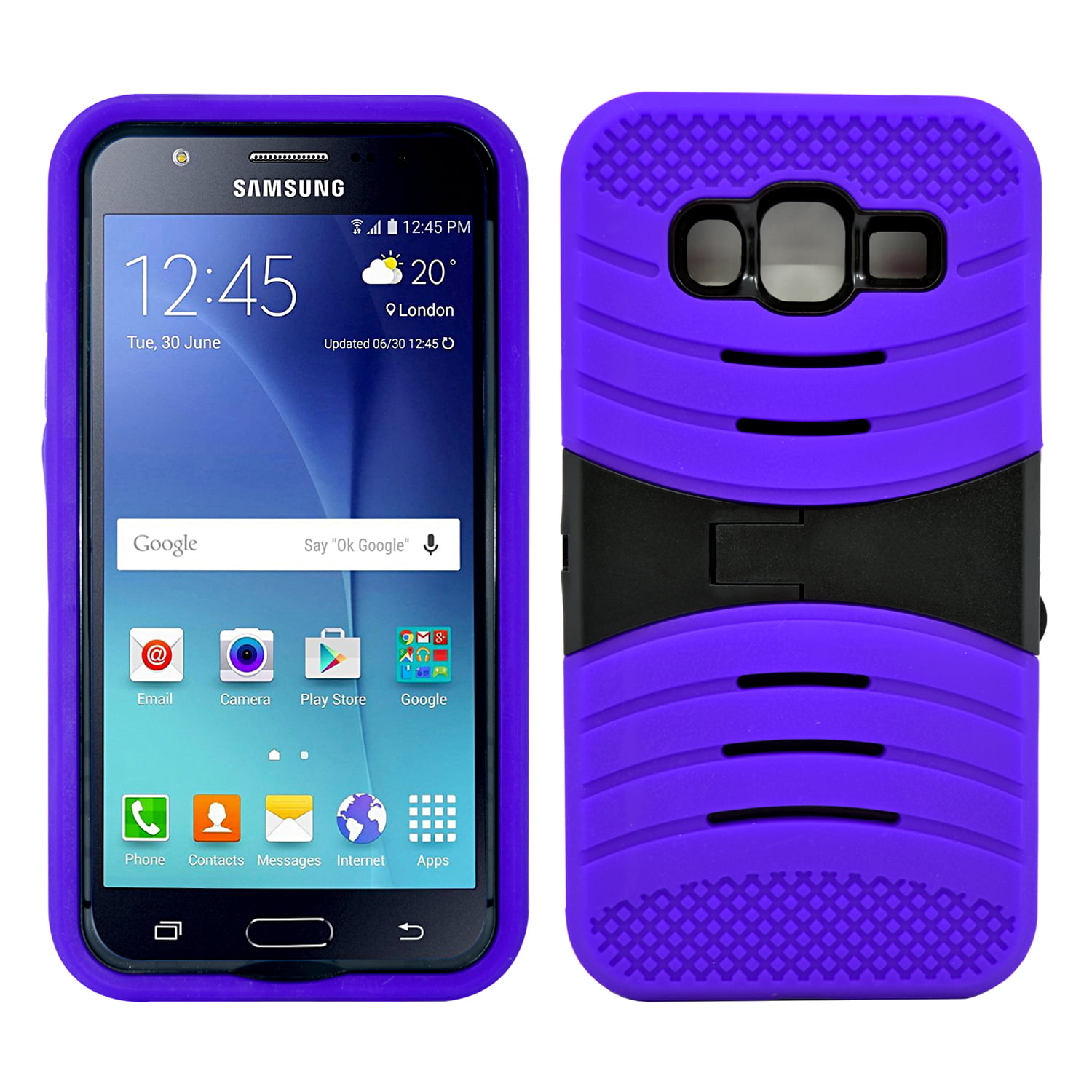 Uitbeelding Gang aardolie Modes Wireless Samsung Galaxy J5 Hybrid Silicone Case Cover Stand -  Walmart.com