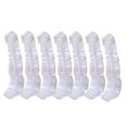 thumbnail image 2 of Aufmer 5 Pcs Disposable Shower Caps, Clear Shower Caps for Travel, large Plastic Hair Caps for Women, Home Use, Hotel, 2 of 4