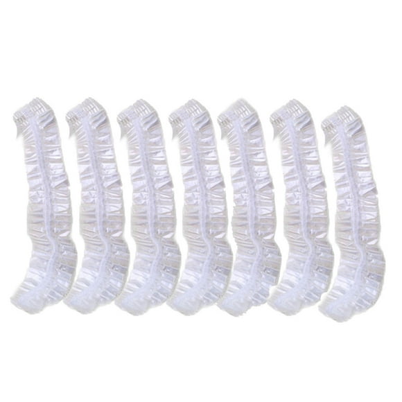 Dvkptbk The Caps 100pcs Clear Disposable Plastic Shower Bath Caps for spa Hair Salon WH Tools on Clearance