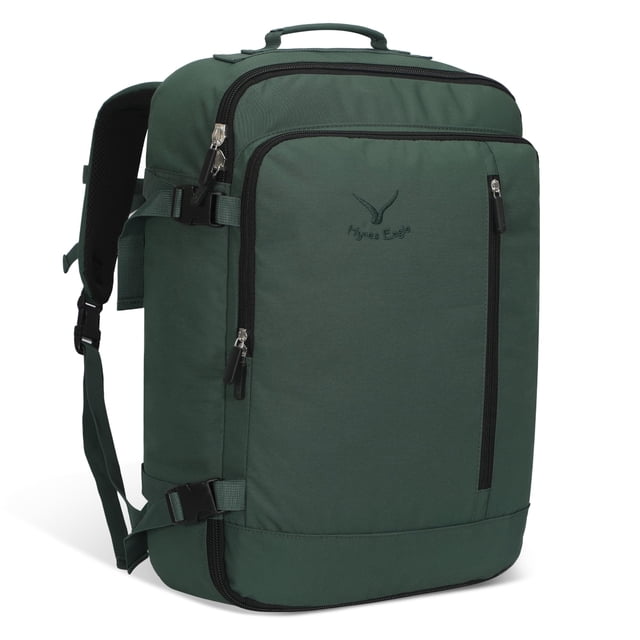 Mochila de viaje Hynes Eagle 38L para ordenador portátil de 15 pulgadas para mujeres y hombres, color verde