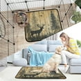 thumbnail image 7 of Qxltty Forest Deer Shadow Cat litter Pads Pet Set of 3 Diaper Mats Center Anti-leakage Layer Absorbent Soft and Comfortable, 7 of 7