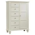 thumbnail image 4 of Sandy Beach 8-drawer Door Chest Cream White, 4 of 13