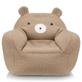 thumbnail image 4 of Bouclair Chaise en Sherpa Brun en Forme d'Ours, 4 of 10