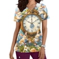 thumbnail image 2 of Otvok Womens V Neck Short Sleeve Tops with Pockets Rabbit Print Graphic T Shirts Summer Fashion 2026 Dressy Casual Blouses Trendy Tee, 2 of 6