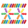 thumbnail image 3 of 60Pcs Chess Pieces Assorted Color Small Figures For Board Games Indoor Activities, 3 of 8