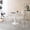 Style C, variant on 5 Pieces Dining Set, Clear Dining Chairs Set of 4 with 31.5'' Mid-Century Dining Table, Modern Kitchen Chair with Transparent Seat, Acrylic Accent Side Chairs with Robust Metal Legs for Dining Room