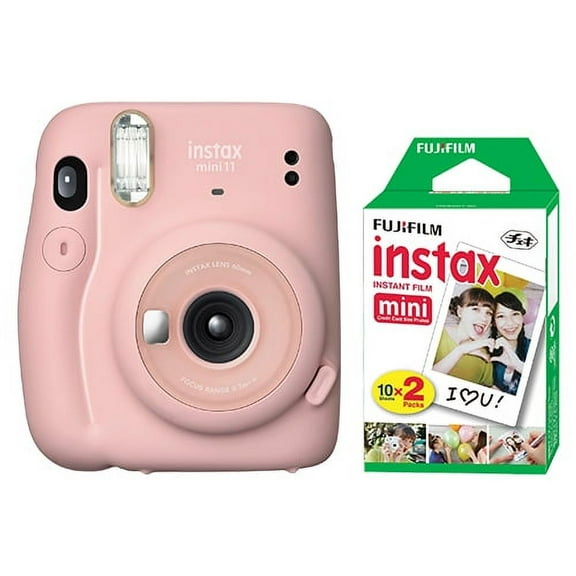 Fujifilm Instax Mini 11 Instant Fuji Film Camera Blush Pink   20 Sheets Instant Film