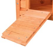 TRIXIE Outdoor Wooden Small Animal Home with Hinged Roof, Raised Floor for Rabbits