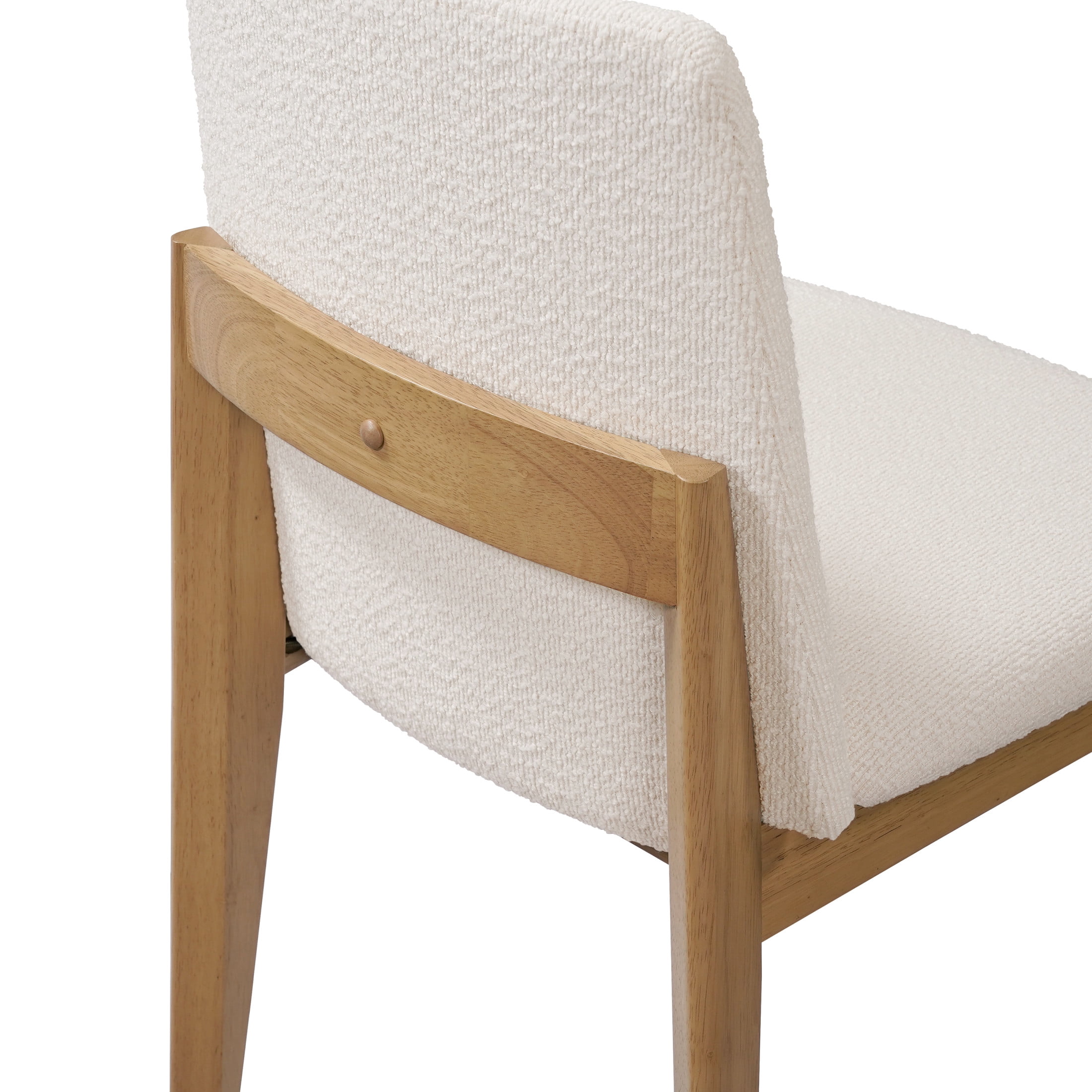 Christopher Knight Home Modern Dining Set for 4, Armless Chairs with 63" Double V Table, Beige+Natural