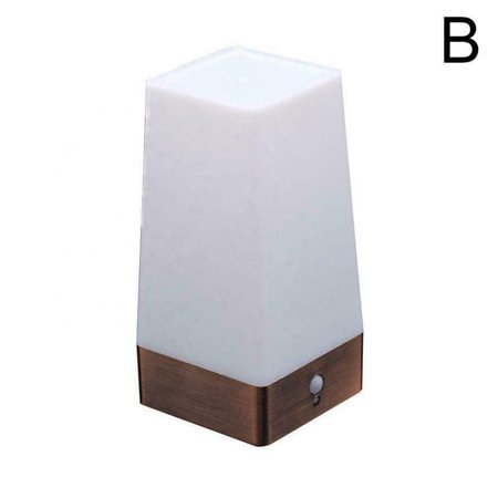 

MINM Wireless Intelligent Desktop Human Body Motion Sensor Night Light Battery Powered LED Lamp Cabinet Bedroom Bedside Night Lamp