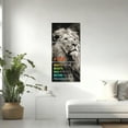 thumbnail image 3 of Christian Bible Verse Canvas Wall Art Religious Lion King Poster Print Office spirational Wall Decor for Living Room Kitchen Decor（Only canvas）, 3 of 6