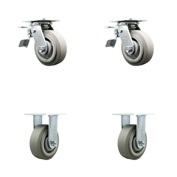 Service Caster Brand Replacement Caster Set for Milwaukee Work Cart 48-22-8590