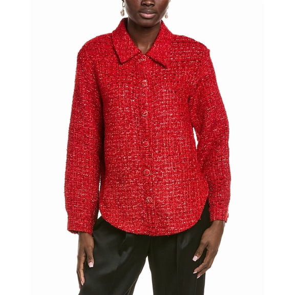 Endless Rose womens Tweed Shirt, m, Red