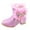 Pink, variant on Fozruso Toddler Girls Booties Little Kid Shoes Short Boots Girls Boots Cotton Shoes Princess Shoes,Sizes 11.5(5-5.5 Years)