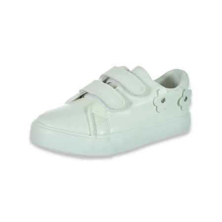 

Olivia Miller Girls Strap Sneakers - white 7 toddler