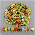 thumbnail image 4 of Capullos de rosa de seda artificial Cinta de raso Cabezas de flores con hojas verdes Adornos de celebración de rosas hechos a mano Decoración Ropa, zapatos y accesorios Miscelánea 200 piezas con hojas Minnieouse AP010244-02, 4 of 6