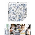 thumbnail image 5 of Cloth Napkins Set of 4 - 20x20 Inches, Blue Floral Birds Washable Reusable Table Napkins, Farmhouse Flowers Pastoral Soft & Absortbent Dining Napkin for Party Wedding Hotel Restaurant, 5 of 8