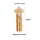thumbnail image 4 of 3pcs Impresora 3D Extrusora Volcán de latón Boquilla M6 Rosca Cabezal de impresora 1.0mm Salida para TOMSHOO 1.0mm, 4 of 7