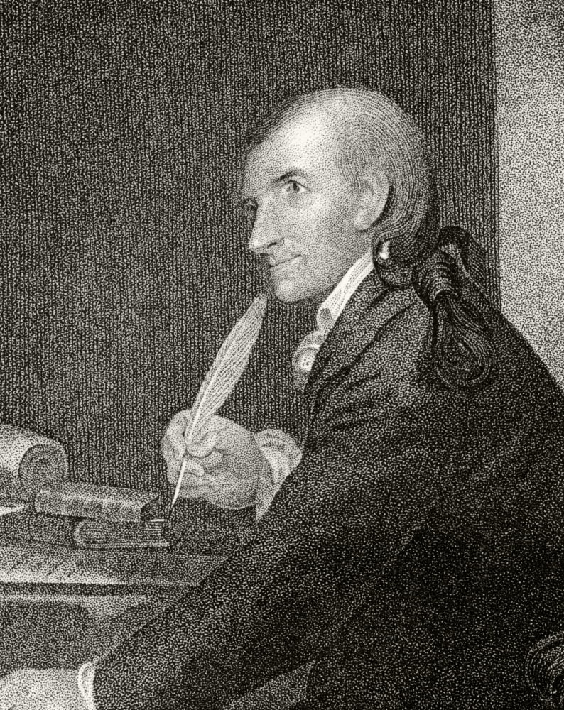 Francis Hopkinson 1737 To 1791 American Author Statesman And Founding Father A Signatory Of Declaration Of Independence 19Th Century Engraving By JB Longacre And JH Nesmith From A Picture By Pine Canv