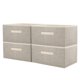 thumbnail image 1 of KIKIGOAL Juego de 4 Cubos de Almacenamiento de Tela Plegables, Cajas Organizadoras Lavable para Armarios, Estantes, Ropa, Juguetes, Guarder&iacute;a, 23L, 1 of 9