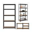 thumbnail image 1 of Estante Anaquel Ajustable 5 Niveles Closmagic tablero de MDF Negro Galvanizado ESTA-NE, 1 of 6