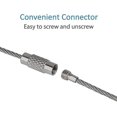 thumbnail image 3 of 20 Pcs Wire Keychain Cable 11cm Stainless Steel Keychain Buckle For Outdoor, 3 of 5
