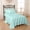 Aqua-Blue, variant on 4 Piece Cot Sheet Set Black Solid Size (33 "x 75 "), 100% Egyptian Cotton 400 Thread Count, 9 "Deep Pocket Easy-Fit Sheets for Narrow Twin, Camp Bunk & Guest Bed