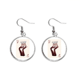 thumbnail image 1 of Jugando a las cartas patrón diamante Q Pendientes pendientes de plata colgantes joyas señora Unbranded M, 1 of 3