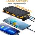thumbnail image 2 of Power Bank YELOMIN de 38800mAh Cargador Solar Portátil Impermeable, 2 of 8