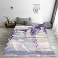thumbnail image 5 of Vsdgher Lavender Blooms Window Ultra-Soft Micro flannel Blanket Throw Blankets for Couch Sofa, Bed (4 sizes)-80"x60", 5 of 7