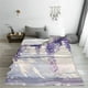 thumbnail image 5 of Fotbe Lavender Blooms Window Manta de Franela Acolchonada con Estampado, Súper Suave y Esponjosa, Extra Grande para Sofá, Cama, Uso Todo el Año-60"x50", 5 of 7