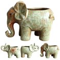 thumbnail image 2 of Coofit Succulent Pot Ceramic Elephant Flower Pot Succulent Planter Plant Pot for Home, 2 of 7