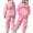 Pink, variant on Tiijoy Sweatsuit for Girls Los Angeles Print Hoodie Joggers Outfits, Sizes 2-3T