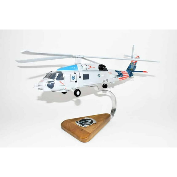 MH-60R, HSM-78 Blue Hawks 2017, 16" Mahogany Scale Model