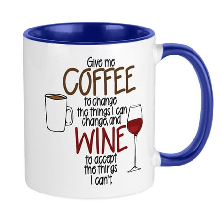 

CafePress - Give Me Coffee To Change The Things I Can Stainles - Ceramic Coffee Tea Novelty Mug Cup 11 oz