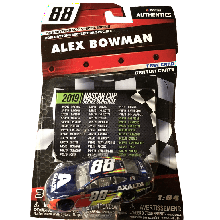 NASCAR 1:64 Diecast Car Alex Bowman 2019 Axalta Licensed