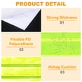 thumbnail image 3 of Uxcell Reflective Stickers, Waterproof Adhesive Night Warning Sticker High Visibility Safety Reflector Tape Strips Fluorescent Yellow, 3 of 7