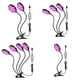 thumbnail image 2 of Lámpara LED de espectro completo de 3 cabezales para cultivo de plantas, ideal para el crecimiento de semillas y flores en interiores (45 W (tres cabezales) - disco), 2 of 5