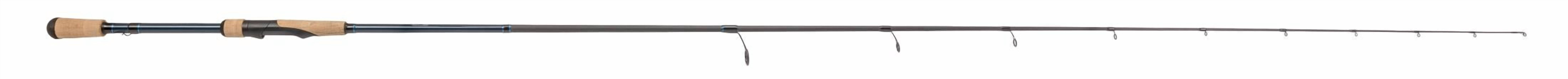 Lew’s LFS Spinning Fishing Rod, 6-Foot 10-Inch, 1-Piece Rod with Medium Power and Extra-Fast Action, LFS-X3 Blank, Cork Split-Grip, Fuji Concept O Guides, Comfort Plus Reel Seat, Blue/Black