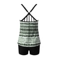 thumbnail image 5 of TIANEK Womens Plus Size Swimsuit Two Piece Tankini Modest Striped Print Summer Bathing Suits, 5 of 9